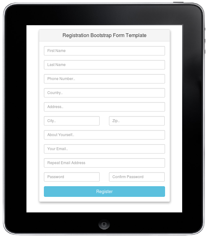 registration-bootstrap-form-template-sourcecodester